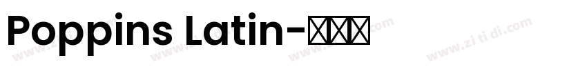 Poppins Latin字体转换